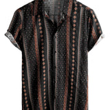 Men's Short Sleeve Cotton Hawaiian Shirt