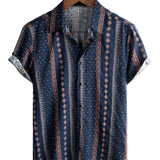 Men's Short Sleeve Cotton Hawaiian Shirt