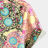 Men's Short Sleeve Cotton Shirt with Pink Skull