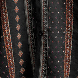 70s Style Short Sleeve Cotton Western Shirt with Black Belt for Men
