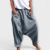 Hara - Loose Harem Pants with Drawstring
