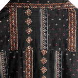 70s Style Short Sleeve Cotton Western Shirt with Black Belt for Men