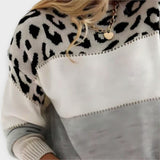 Cheyenne - Loose Sweater in Leopard Print