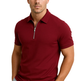 Gregorio - modern polo with half zip