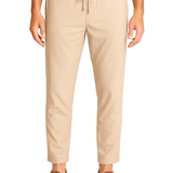 Men's Casual Pants with Drawstring - Beige