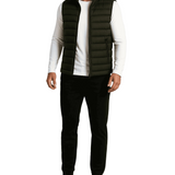 Premium Men's Dark Green Puffer Vest