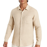 Monaco Linen Shirt – Sand