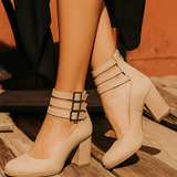 Ginevra™ - Heels with Multiple Straps and a Sturdy Sole