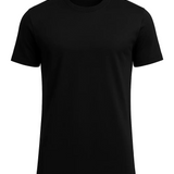 Men's Slim-Fit Mercerized T-Shirt in Black