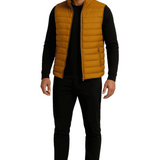 Premium Men's Down Vest in Turmeric