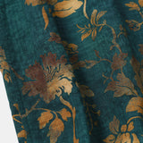 Vintage Cotton Hawaiian Shirt for Men, Button-Up, Short Sleeves, Green