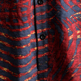 Short Sleeve Striped Cotton Shirt for Men