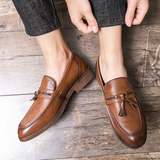 Leather Moccasins with Fringes