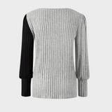 Kaia - Elegant Knitted Sweater with Buttons