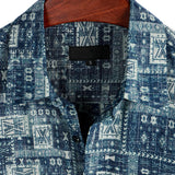 Short Sleeve Cotton Retro Casual Shirt for Men