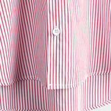 Short Sleeve Cotton Shirt with High Collar for Men