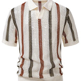 Crochet Polo with V-Neck