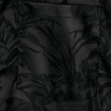 Men's Short Cotton Floral Shirt with Buttons, Summer Jacquard