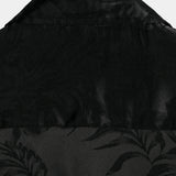 Men's Short Cotton Floral Shirt with Buttons, Summer Jacquard