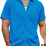 Men's Short Sleeve Summer Shirt made of Cotton