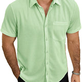 Men's Short Sleeve Summer Shirt made of Cotton