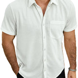 Men's Short Sleeve Summer Shirt made of Cotton
