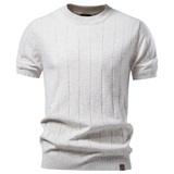 Luca - Luxury T-Shirt with Ribbed Pattern