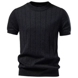 Luca - Luxury T-Shirt with Ribbed Pattern