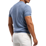 Luca - Luxury T-Shirt with Ribbed Pattern