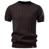 Luca - Luxury T-Shirt with Ribbed Pattern