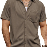 Men's Short Sleeve Summer Shirt made of Cotton