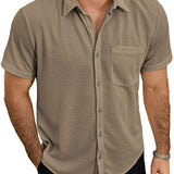 Men's Short Sleeve Summer Shirt made of Cotton