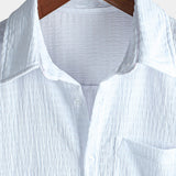Casual Short Sleeve Cotton Shirt for Men for Summer