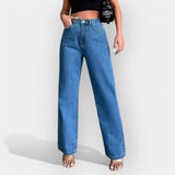 Mia - High-waisted jeans with a comfortable wide fit