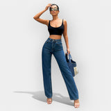 Mia - High-waisted jeans with a comfortable wide fit