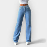 Mia - High-waisted jeans with a comfortable wide fit