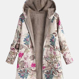 Ivy - Pastel Botanical Fleece Jacket