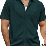Men's Short Sleeve Summer Shirt made of Cotton