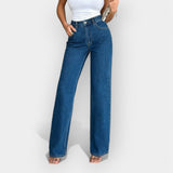 Mia - High-waisted jeans with a comfortable wide fit