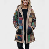 Autumn - Earthy Patchwork Cozy Hood