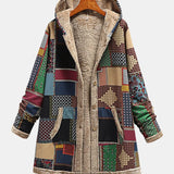 Autumn - Earthy Patchwork Cozy Hood