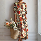 Anna - Floral Boho Dress