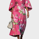 Moxlan - Elegant Floral Dress