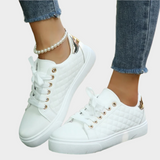 Ester - Modern sports shoes with details and quilted texture