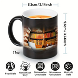Magical Ceramic Thermal Mug with a Bookshelf Theme