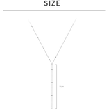 Fringe Necklace on the Collarbone
