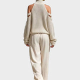 Sara - Modern Knit and Linen Set