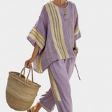 Lorena - Boho Set Made of Linen and Bamboo