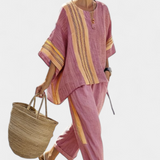 Lorena - Boho Set Made of Linen and Bamboo