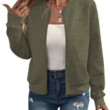 Dora – Structural Bomber Jacket with Zipper